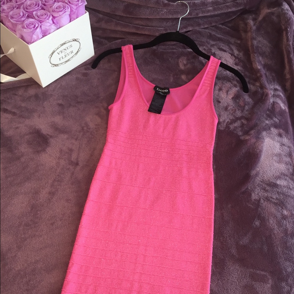 Pink Bebe dress XS